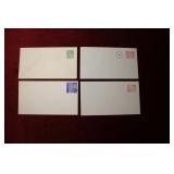 CANADA 4 DIFFERENT #8 POSTAL STATIONARY ENVELOPES