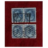 CANADA 1899 USED QV NUMERAL PAIRS #79 79b