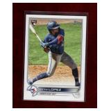 OTTO LOPEZ 2022 TOPPS ROOKIE BASEBALL CARD