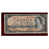 CANADA 1954 $50 BANKNOTE BC-42a
