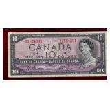 CANADA 1954 $10 BANKNOTE BC-40a