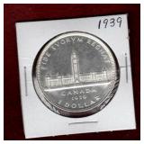 CANADA 1939 SILVER DOLLAR