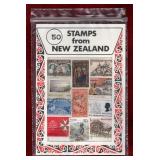 NEW ZEALAND 50 DIFFERENT USED STAMPS