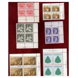 CANADA 6 DIFFERENT PLATE BLOCKS OF STAMPS