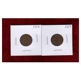 CANADA 1928 & 1929 PENNIES