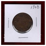 CANADA 1908 LARGE PENNY