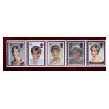 GREAT BRITAIN PRINCESS DIANA MNH STAMP STRIP