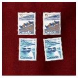 CANADA MNH LANDSCAPE DEFINITIVES 1972 & 1976