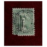 CANADA USED 1859 QV STAMP SCOTT # 18 - note