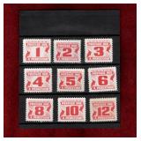 CANADA 9 DIFFERENT MINT POSTAGE DUE STAMPS