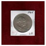 GREAT BRITAIN 1965 1 CROWN COIN