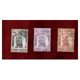 BAHRAIN 3 USED HIGH VALUE STAMPS SCOTT #238-40