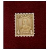 CANADA MLH 1929 KGV 4 CENT SCROLL ISSUE # 152