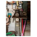 Antique Cast Iron Scroll Saw, Grinder, Impact Dri