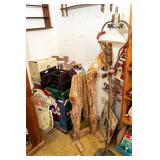 Vintage Lamp, Life Size Dancing Santa, and More