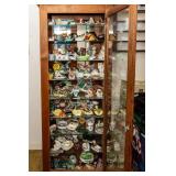 Vintage Collectible Ash Trays and Curio Cabinet