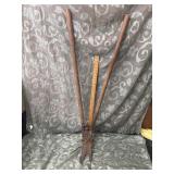 Vintage Grass Clippers With Wheels