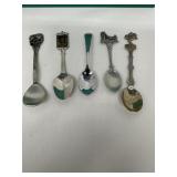 Assorted Vintage Souvenir Spoons