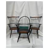 Three Piece Miniature Windsor Arm Chairs
