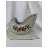 Vintage Lenox Sleigh Centerpiece Bowl