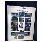 Vintage MG T-Party Picture with Frame