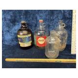 Lot Of 4 1 Gallon Syrup Bottles Coca Cola, Car-Co