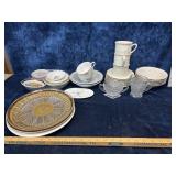 Lot Of miscellaneous Items Ceramic Tea Cups,Plates