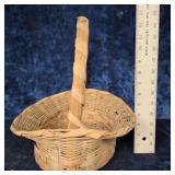 Vintage Woven Bonnet-Style Basket