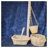 Lot Of 3 Vintage Baskets