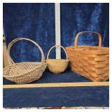 Lot Of 3 Vintage Baskets
