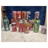 Vintage LOt Of Soda,Beer Cans