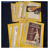 Vintage National geographic magazines