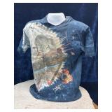 Vintage Liquid Blue Star Wars T-Shirt Large