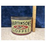 Vintage Martinson's Coffee Tin