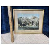 Vintage Picture With Frame
