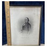 Vintage Picture Daniel Webster With Frame