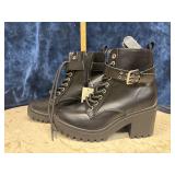Lace Up Motto Boots W8 NWT