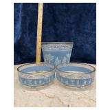 Vintage 1950s Hazel-Atlas 'Apollo' Blue Wedgwood