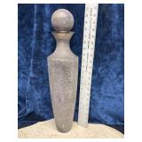 Art Glass Decanter with Spherical Topper