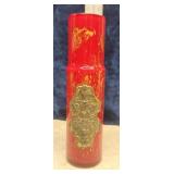 Decorative Red Glass Vase