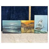 Lot Of 3 Paintings