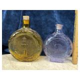 Lot Of 2 Commemorative Flask