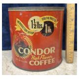 Vintage Condor High Flavor Coffee Tin