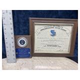 U.S. Air Force Award and Plaque