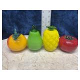 vintage hand-blown art glass fruit