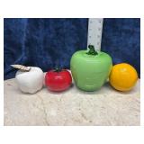 vintage hand-blown art glass fruit