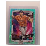 Alex Bregman 2024 Topps Chrome Cosmic Teal...
