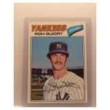 Ron Guidry 1977 Topps *first solo