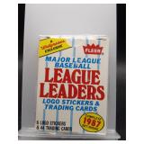 1987 Fleer League Leaders Baseball Sealed Set