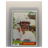 Bob Griese 1981 Topps